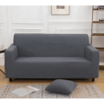 Premium Stretchable Fitted Sofa Cover – Charcoal Grey