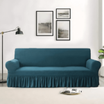Elegant Jersey Cotton Sofa Cover – Zink