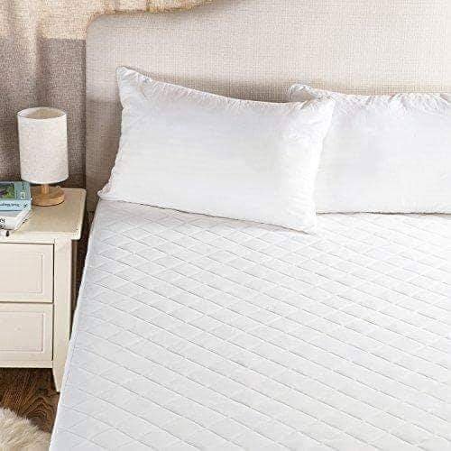 Premium Quilted Waterproof Mattress Protector – White