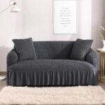 Persian Sofa Cover- Charcoal Grey