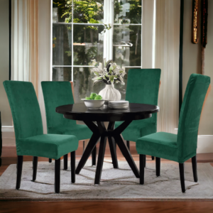Fitted Sea Green Dining Chair Cover