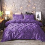 8-Piece Diamond Duvet Cover Set – Bright Purple