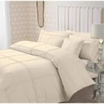 8 Piece Pleated Duvet Cover Set – Beige