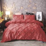 8-Piece Diamond Duvet Cover Set – Coral