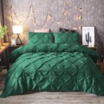 8-Piece Diamond Duvet Cover Set – Dark Green