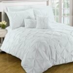 8-Piece Diamond Duvet Cover Set – White