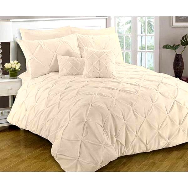 8-Piece Diamond Duvet Cover Set – Off White