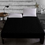 Premium Quilted Waterproof Mattress Protector – Black