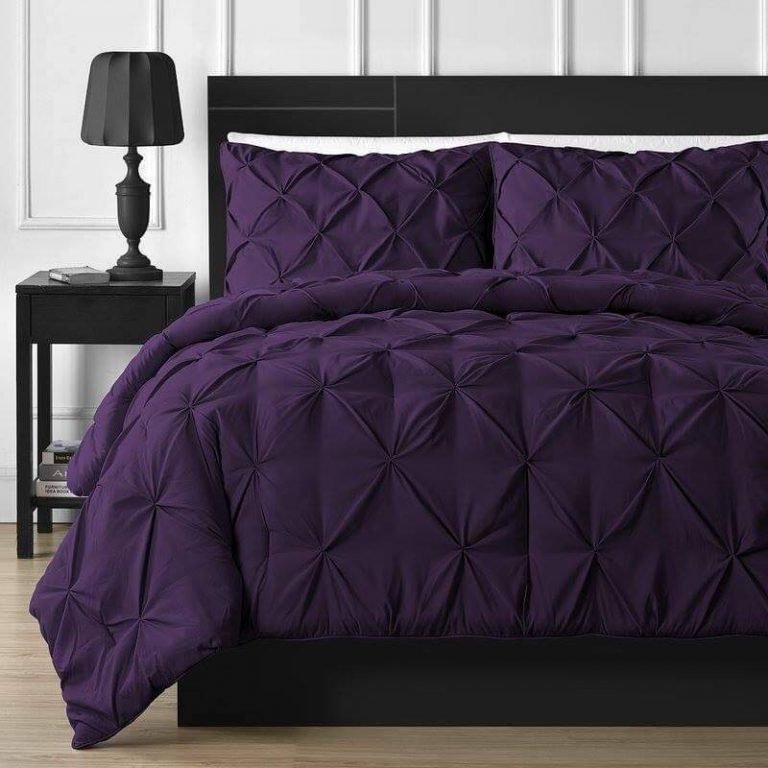 8-Piece Diamond Duvet Cover Set – Purple
