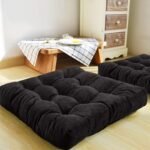 Black Square Floor Cushion – Soft & Comfortable Home Seating